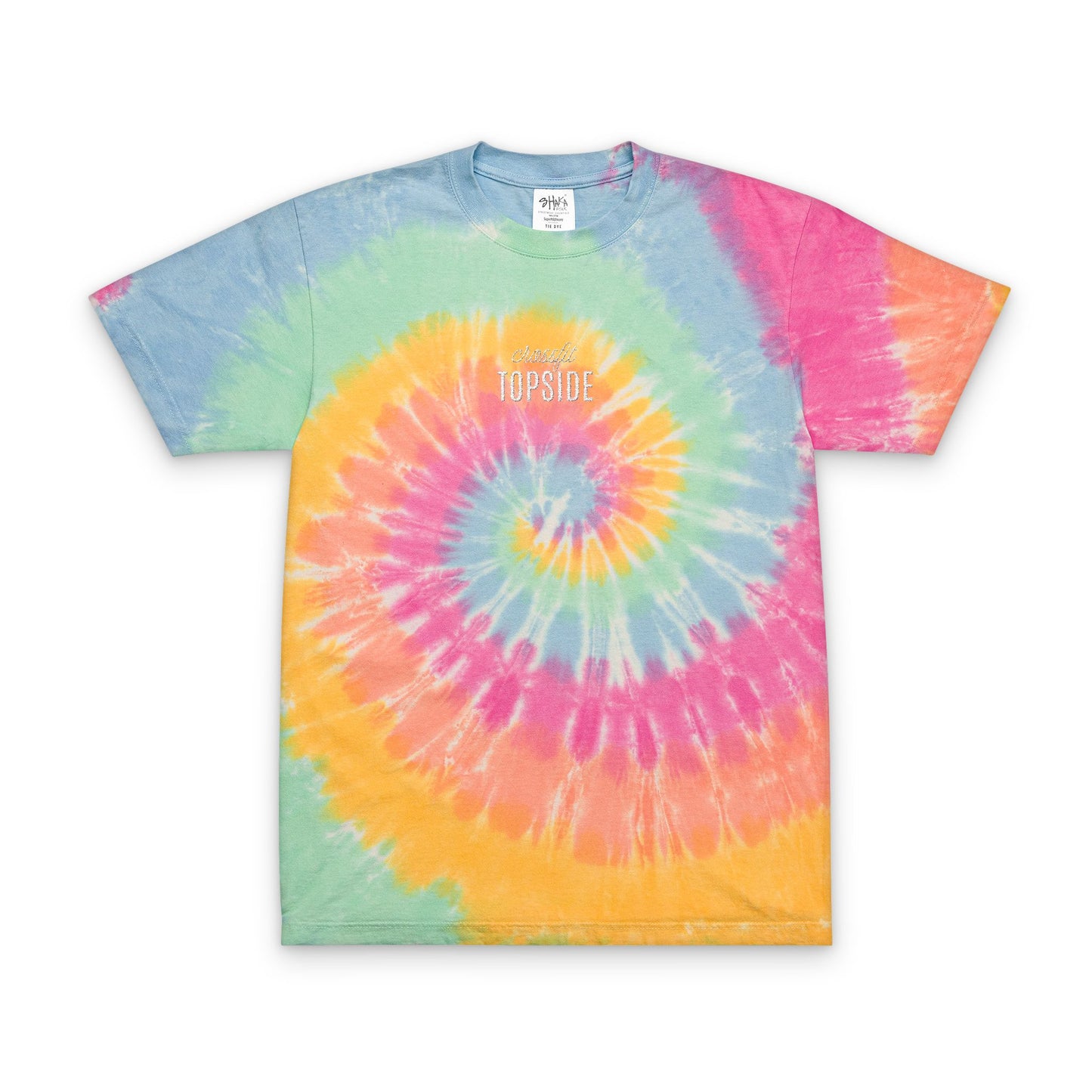 Subtle Script Tie-Dye T-Shirt (Embroidery)